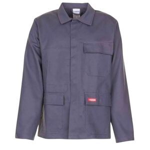 Planam Work Jacket "hot/welding" Grey Men's US 44, XL, Flame-Retardant